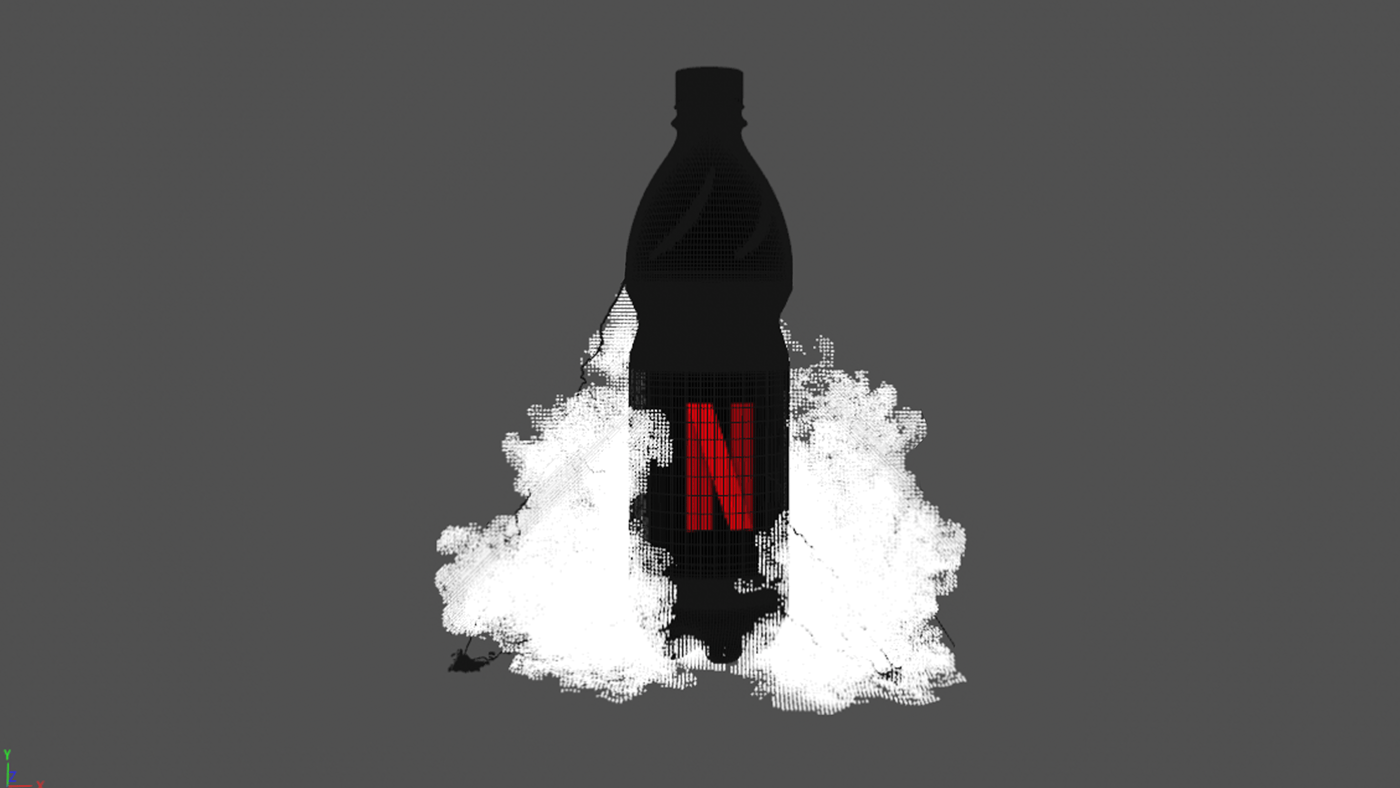 3D animation  bottle Digital Art  drink energy energy drink motion design Netflix water