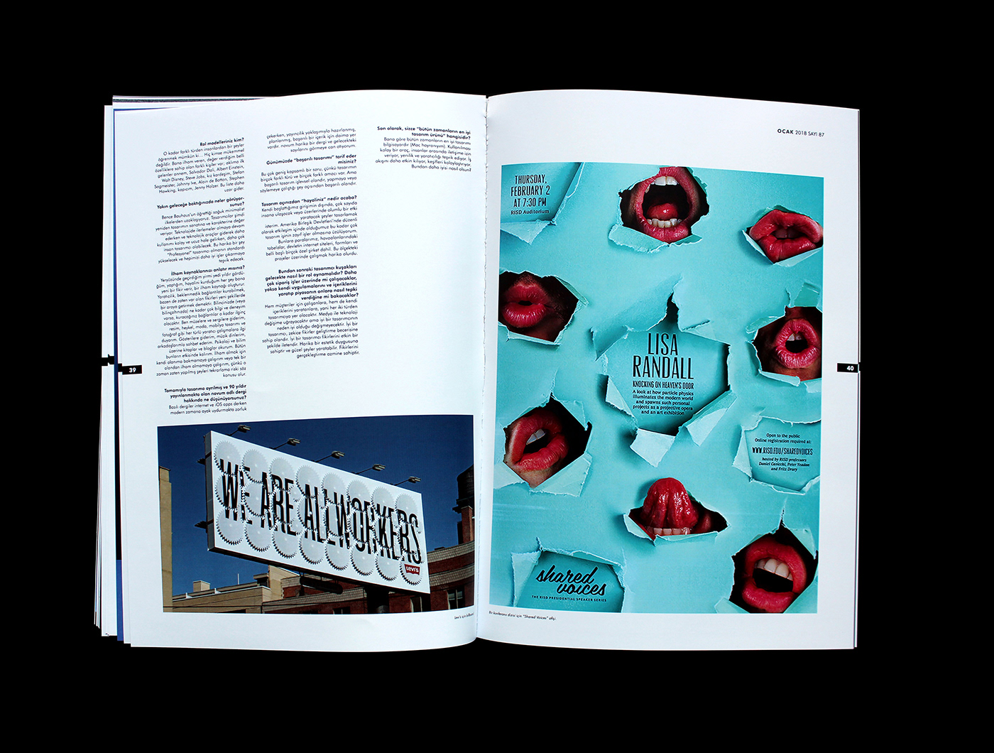 magazine design dergi tasarımı Magazine design GMK yazılar Milton Glaser portfolio typography   edıtorıal desıgn