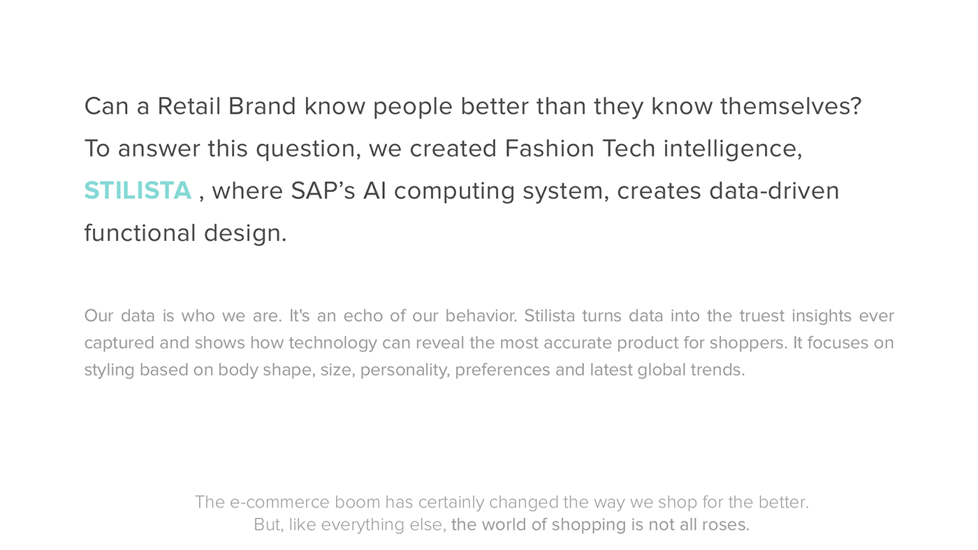 Big Data machine learning Cognitive IoT predictive ux Technology Fashion  SAP