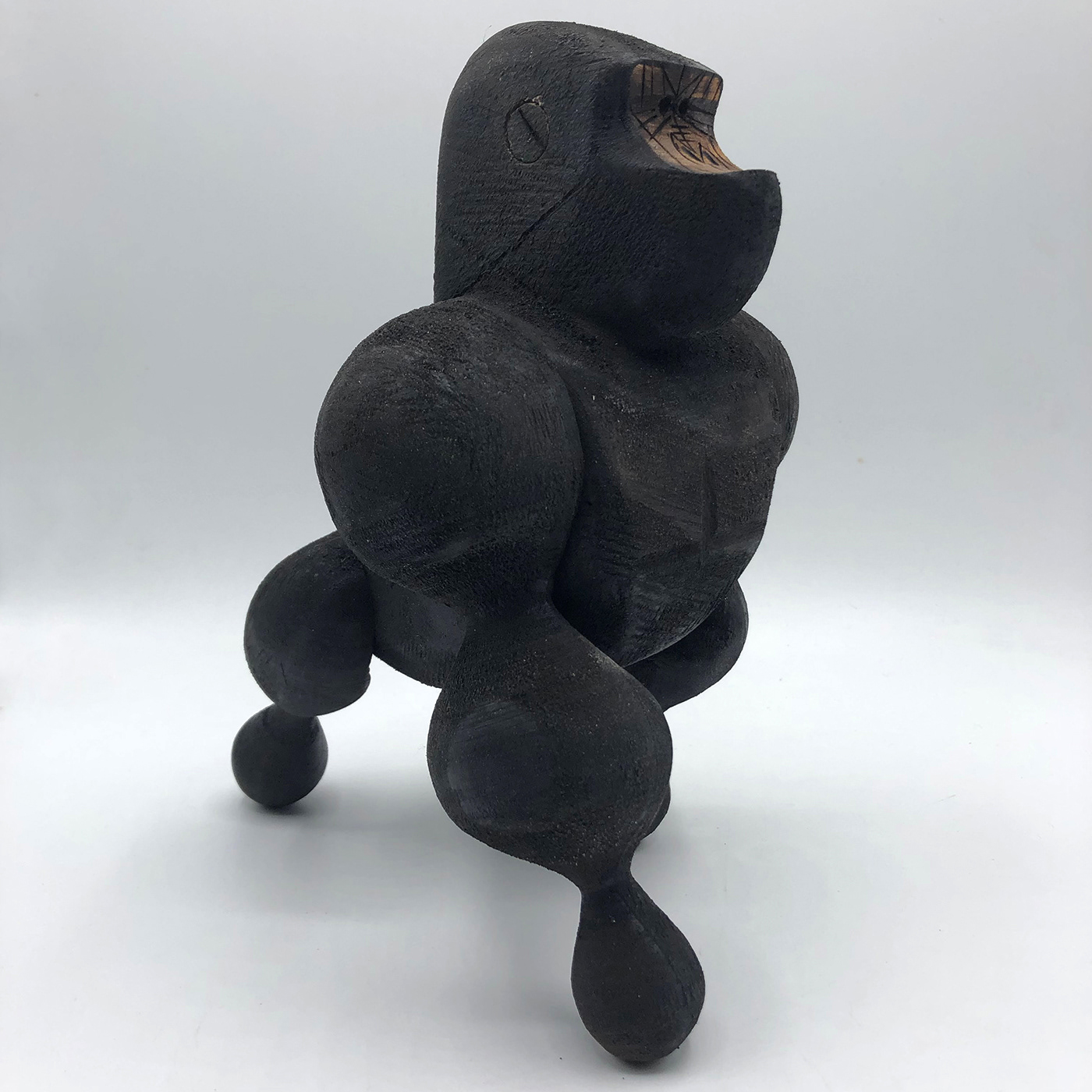 concept concept art conceptual gorilla sculpture wood wood art