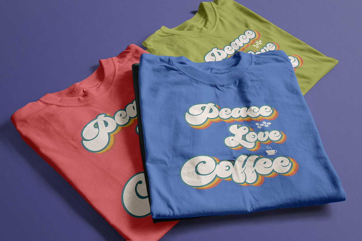 Tshirt design, cofee tshirt, coffee design, peace,love,black coffee tshirt, white coffee tshirt,Blue