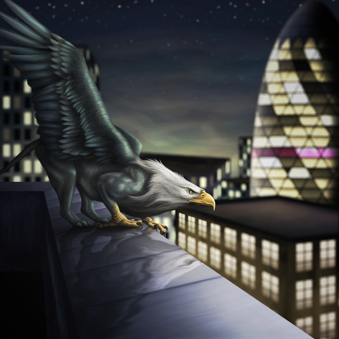 Griffin London mythical creature fantasy vs realism