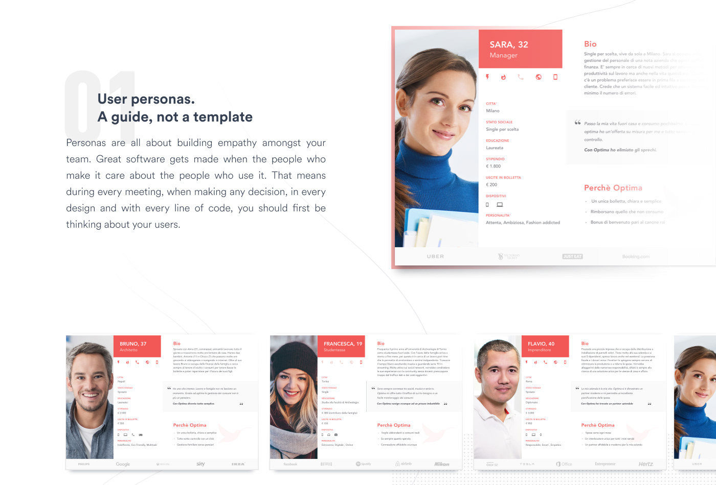 mobile ux design system user interface network personas animation  flows home