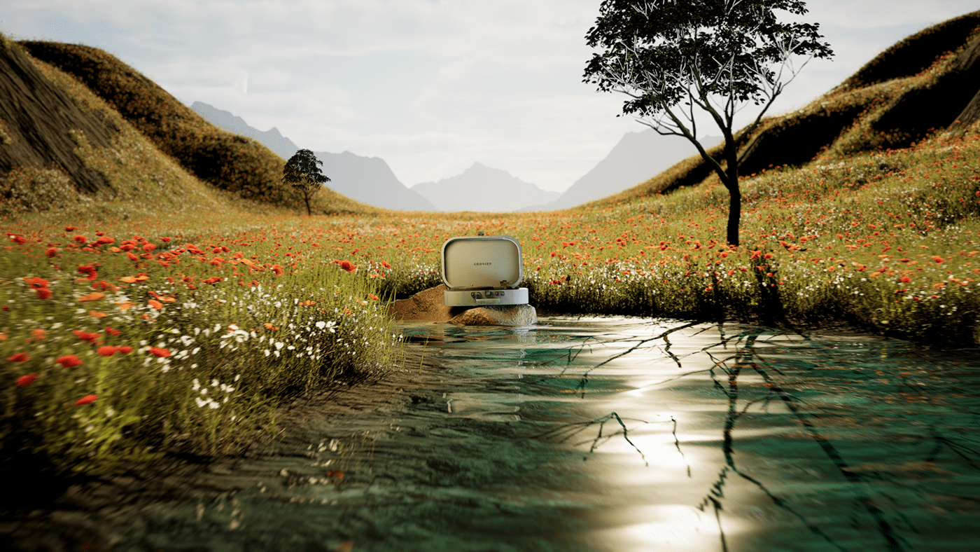 Crosley Brands products against the backdrop of nature