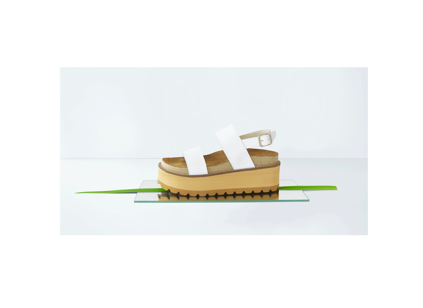 shoes set design  product brand leaf stones fresh summer spring