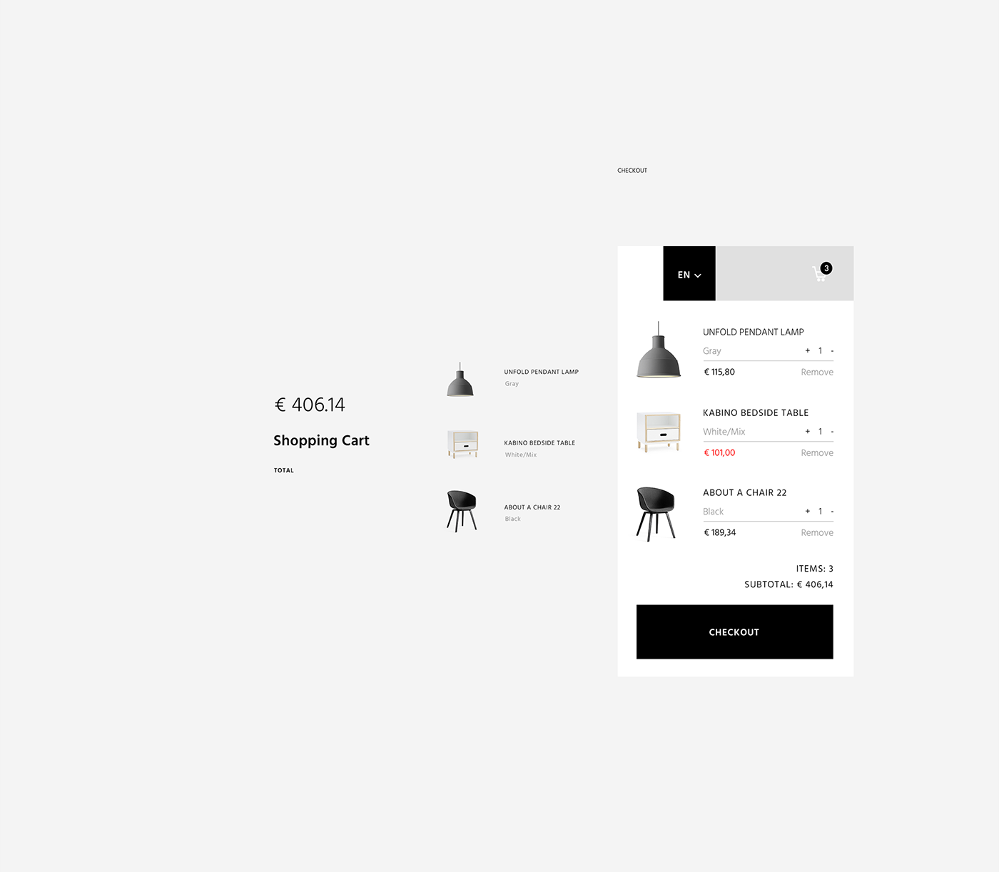 furniture Web Design  e-commerce modern UI/UX shop products