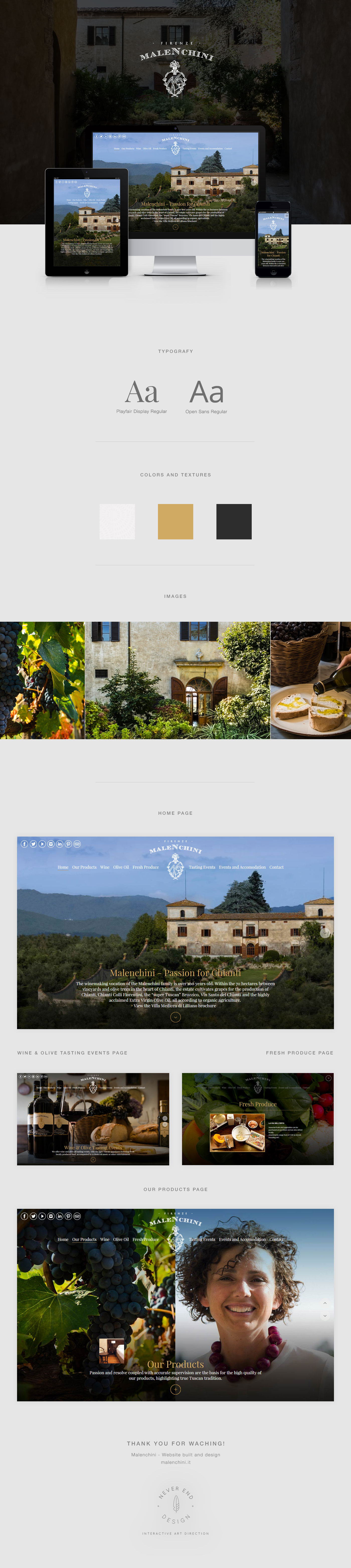 Website tourism Travel hotel Italy firenze parallax