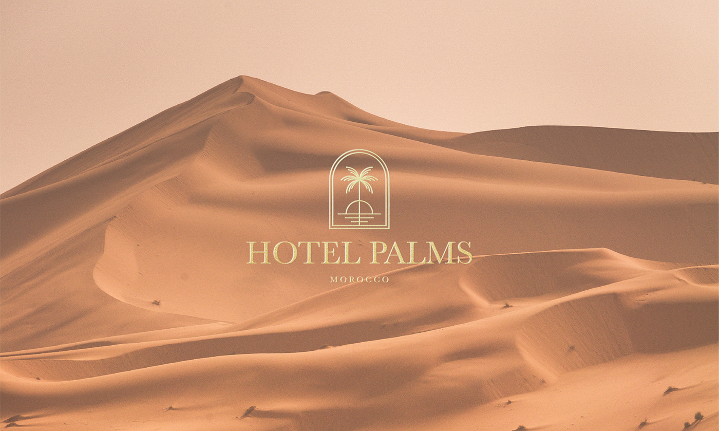 brand identity branding  hotel identity logo logos Nature palms Tropical visual
