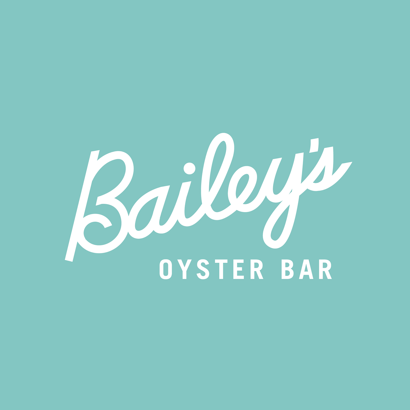 oysters restaurant Ocean Logo Design typography   custom script Handlettering type raw bar sea birds