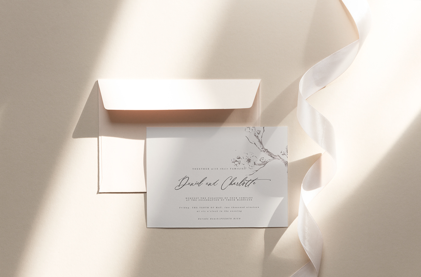 wedding Invitation design graphic design  Fashion  clasic