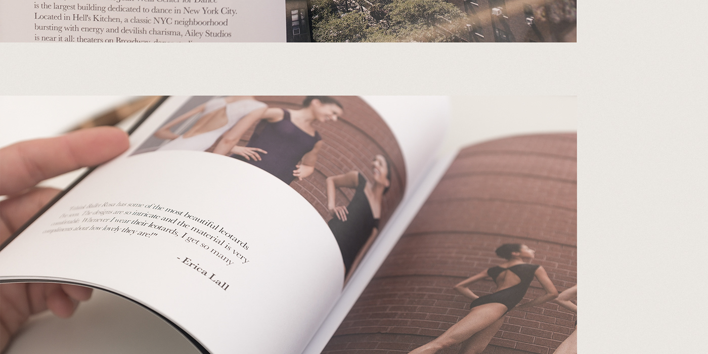 ballet design editorial design  graphicdesign Lookbook nyc qoobds