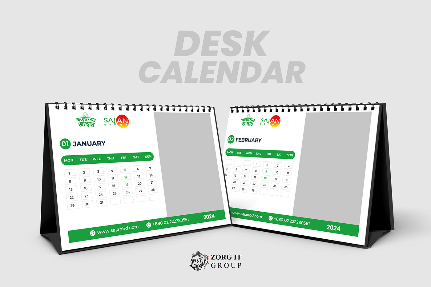 Calendar Design by Zorg IT Group.