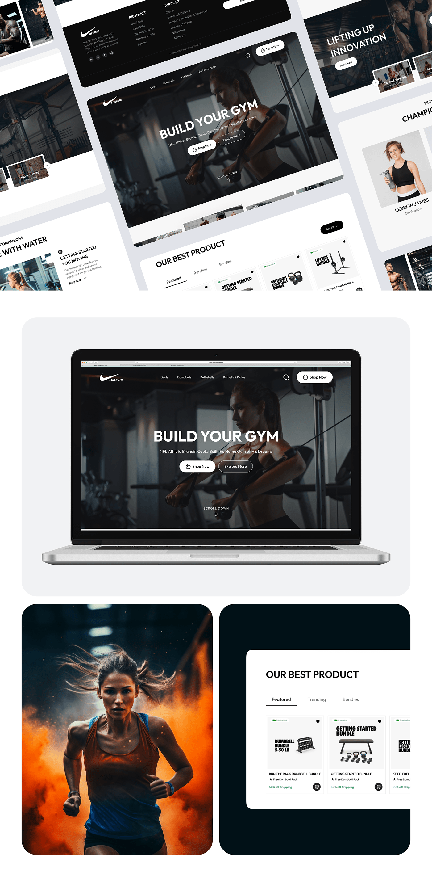fitness website redesign fitness website gym website ui ux gym