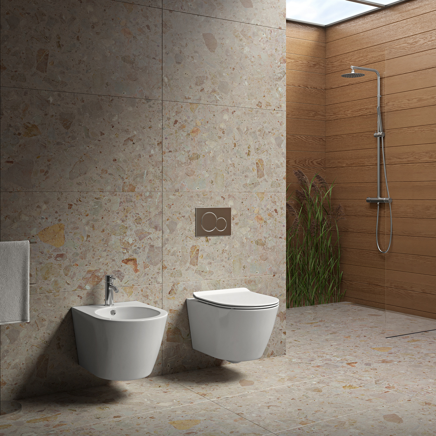 3D bathroom CGI furniture Interior product Render SHOWER utopia513 visualization