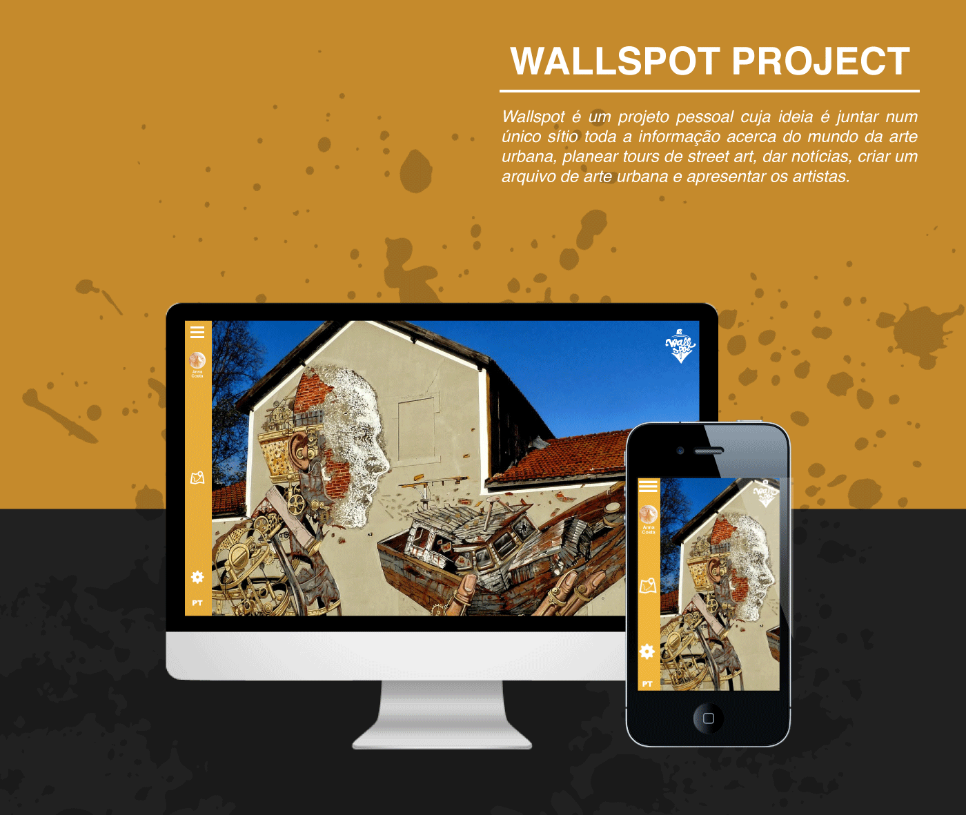 Wallspot streetart Webdesign tour Website intervenção urbana Urbanart Mural Arte de rua wall rota