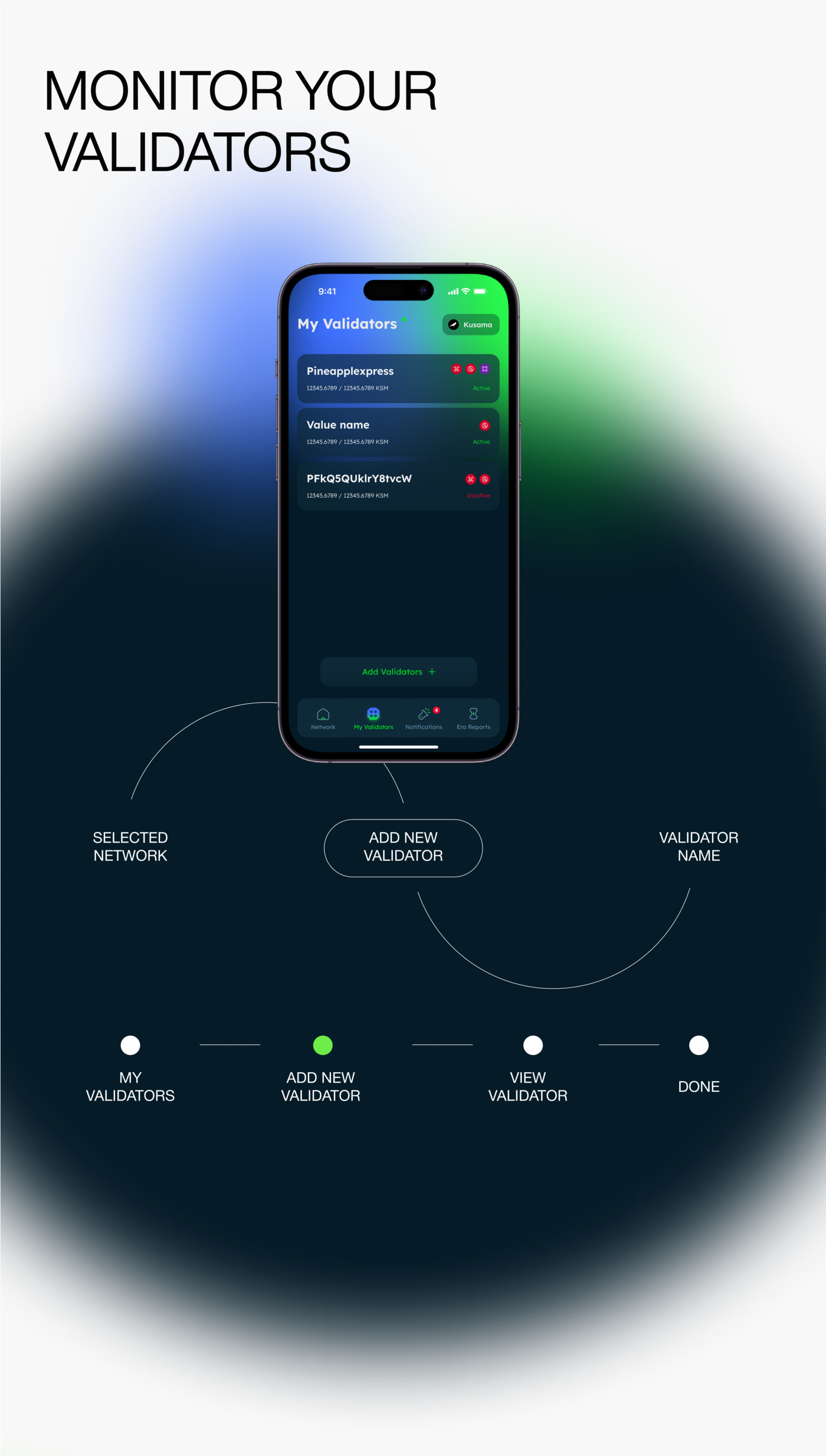 3D android app design branding  ios Mobile app open source polkadot UI/UX web3