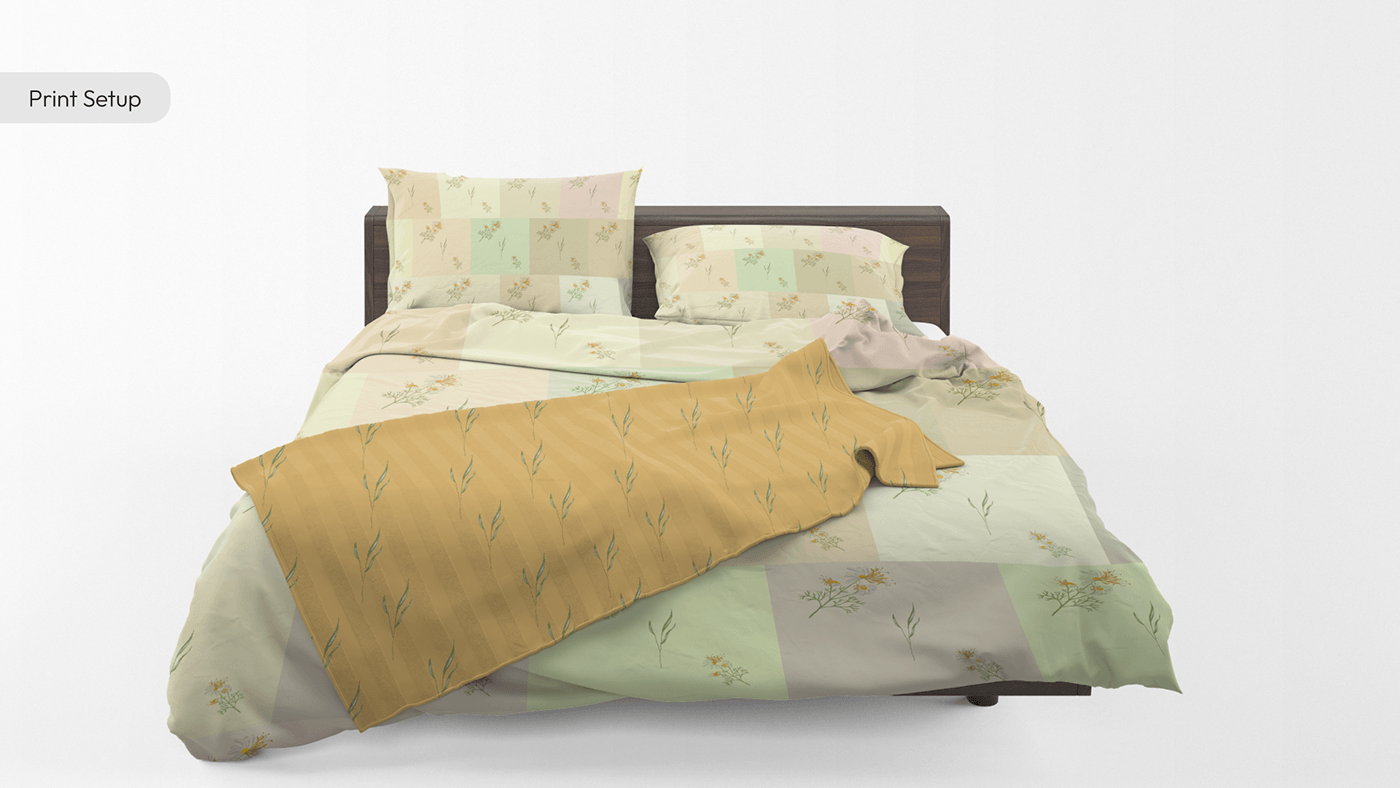 textile design  textile print bed linen Flowers bloom scent print design  ILLUSTRATION  calm софт  