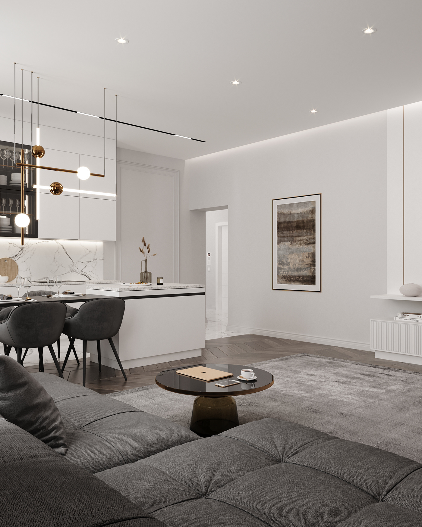 3dsmax architecture Classic coronarenderer design house Interior livingroom Render visualization