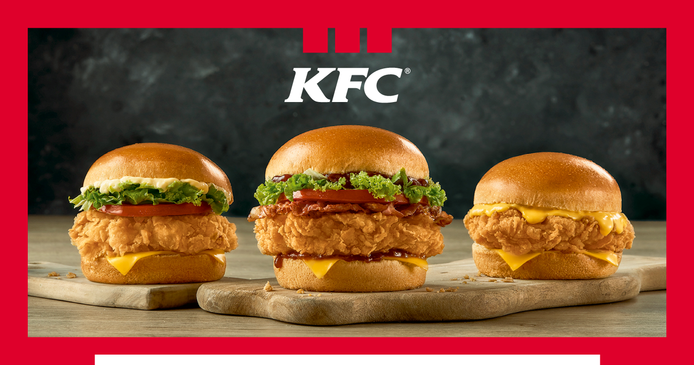 ads Advertising  burger campaign Fast food Food  KFC menu sandwich Social media post