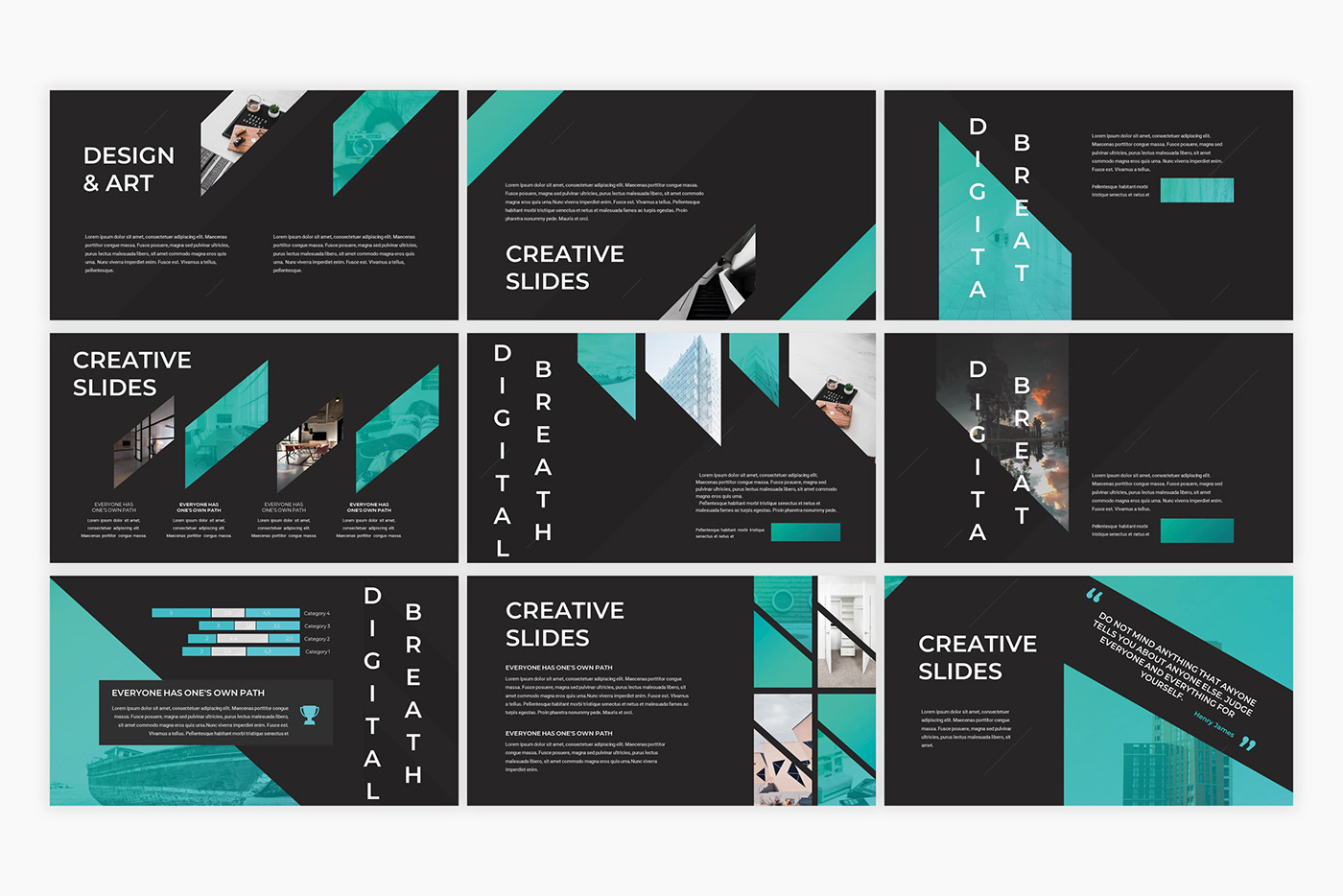Modern PowerPoint Template NOTO Influencer Company Presentation PPT Template