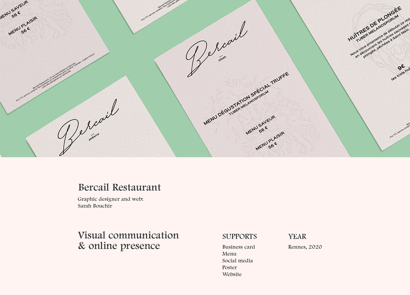 branding  logo Logotype menu restaurant visual identity