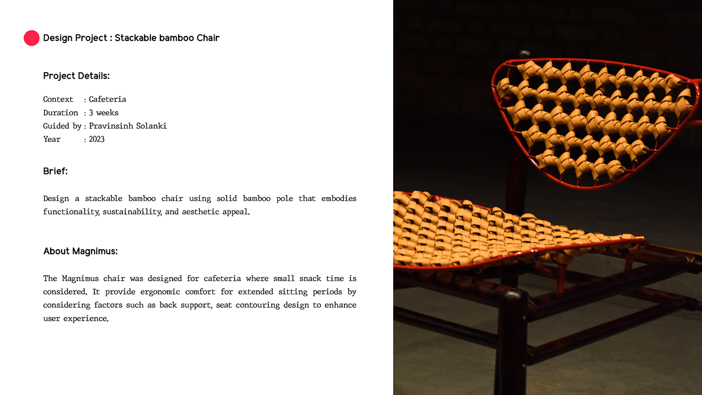 furniture chair wood bamboo design furniture design  weaving design product design  Stackable