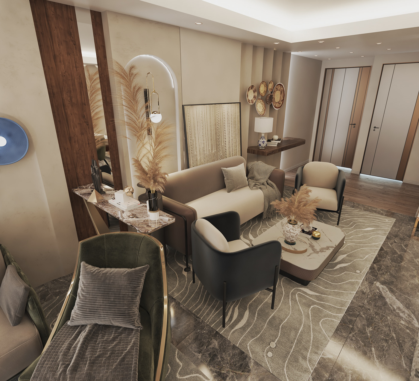 indoor architecture Render visualization interior design  modern 3ds max vray design visual identity luxury home Coz 3D decor 3dsmax Autodesk