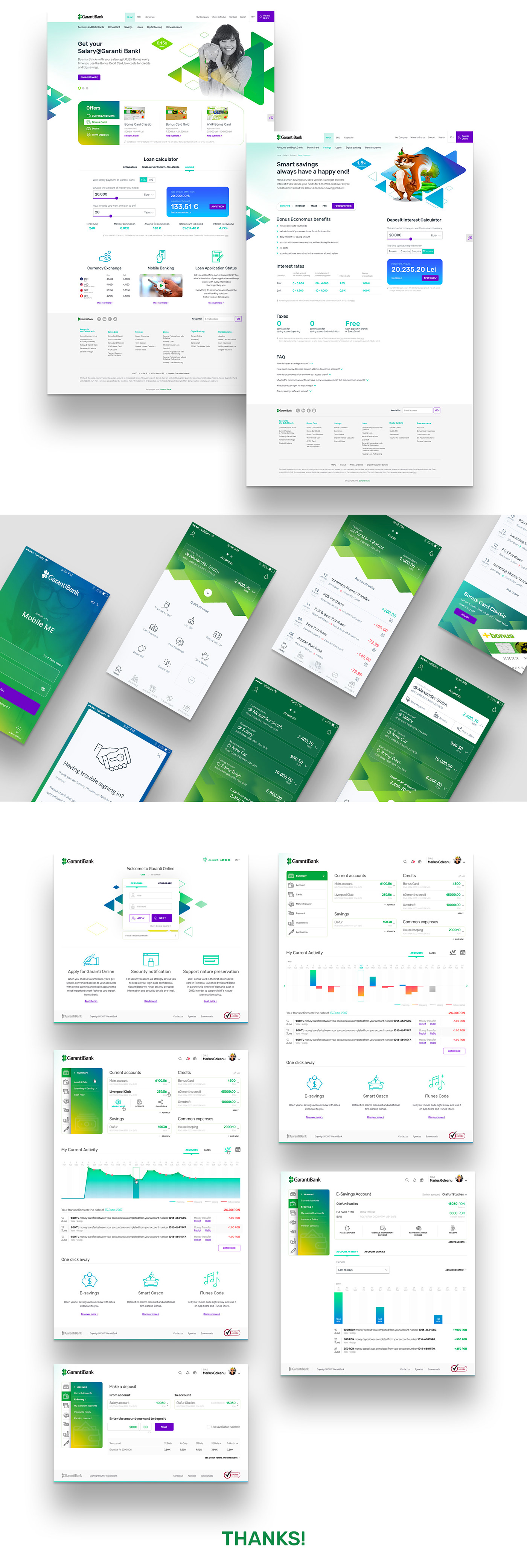 app app design Bank branding  redesign Website