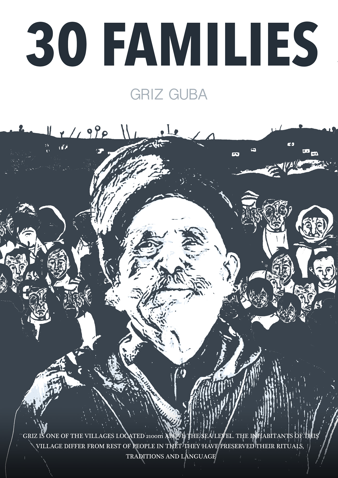 poster guba GRiZ 30families Mockup blackwhite