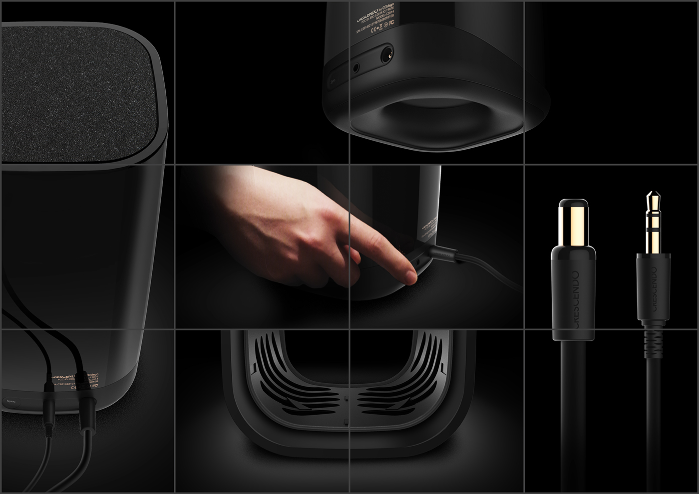 COdsgn crescendo speaker bluetooth user experience sound ceramic