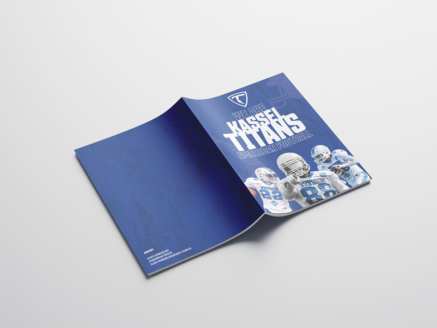 football brochure Kassel sports sponsor print Layout magazine InDesign