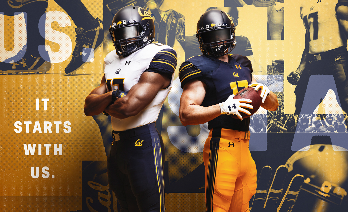 Photography  football uniforms art direction  Under Amour university of california