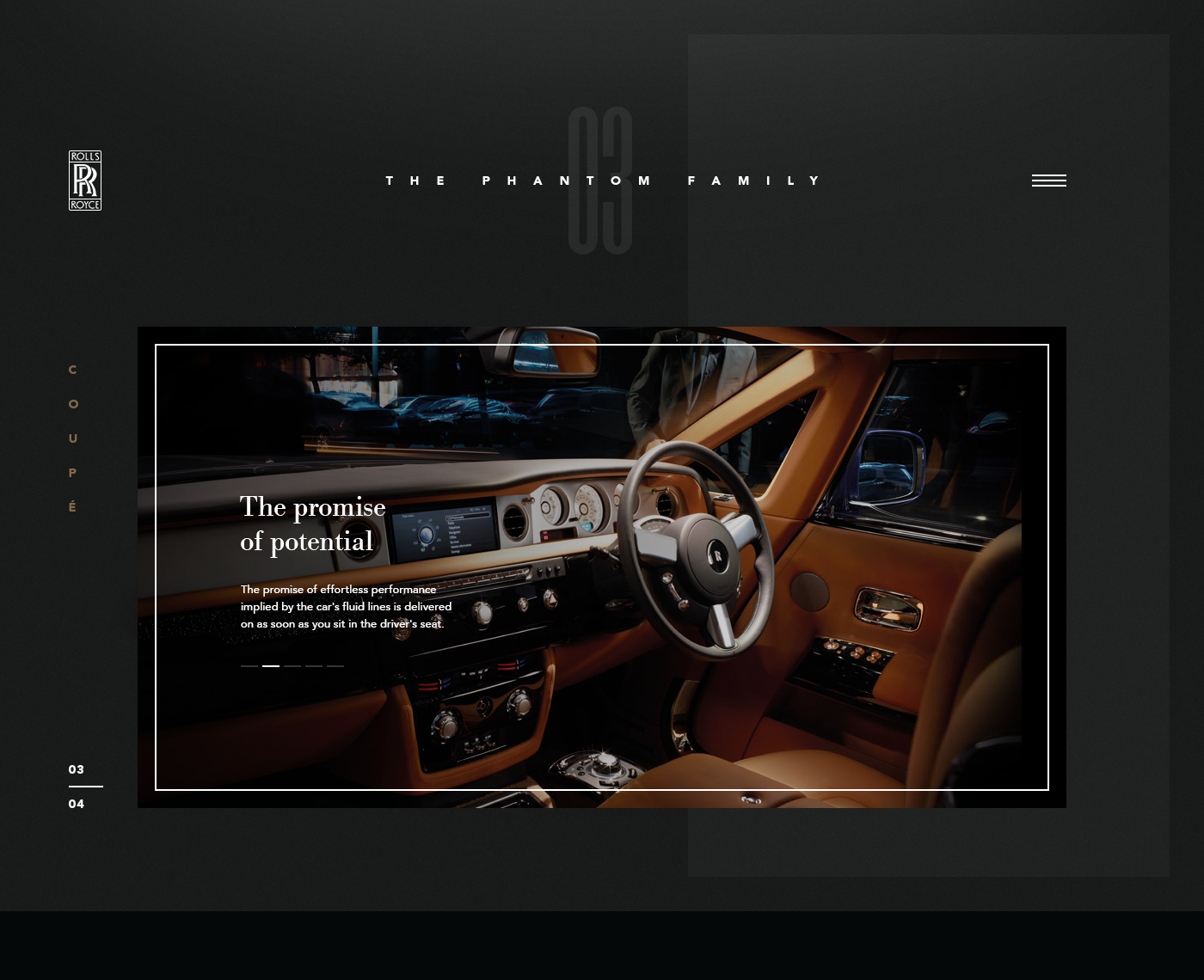 Rolls-Royce car Cars luxury phantom ghost wraith Auto automobile Web Website Webdesign UI elegant hellowiktor