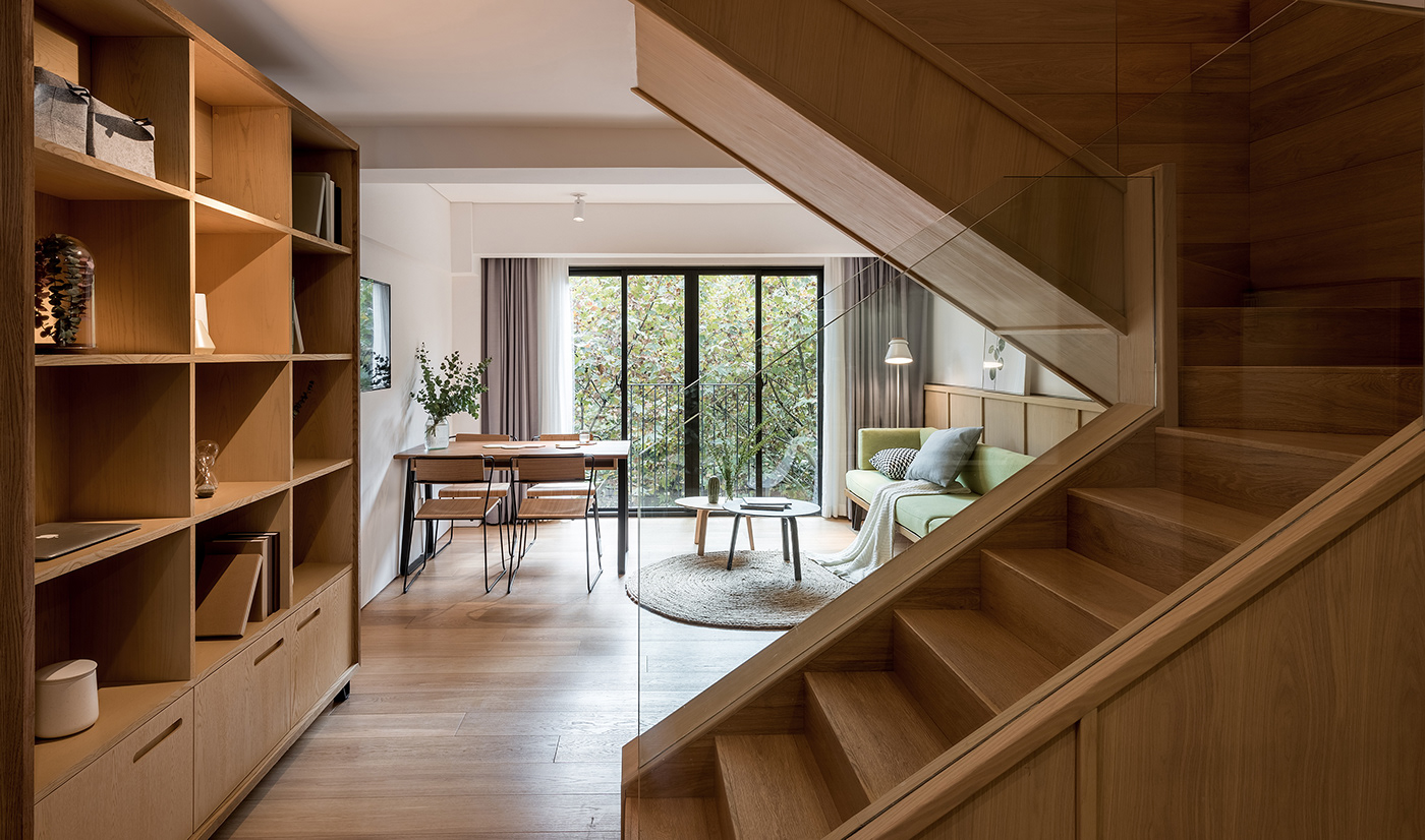 creative co-living apartments residential designer minimal pastel wechat modern art