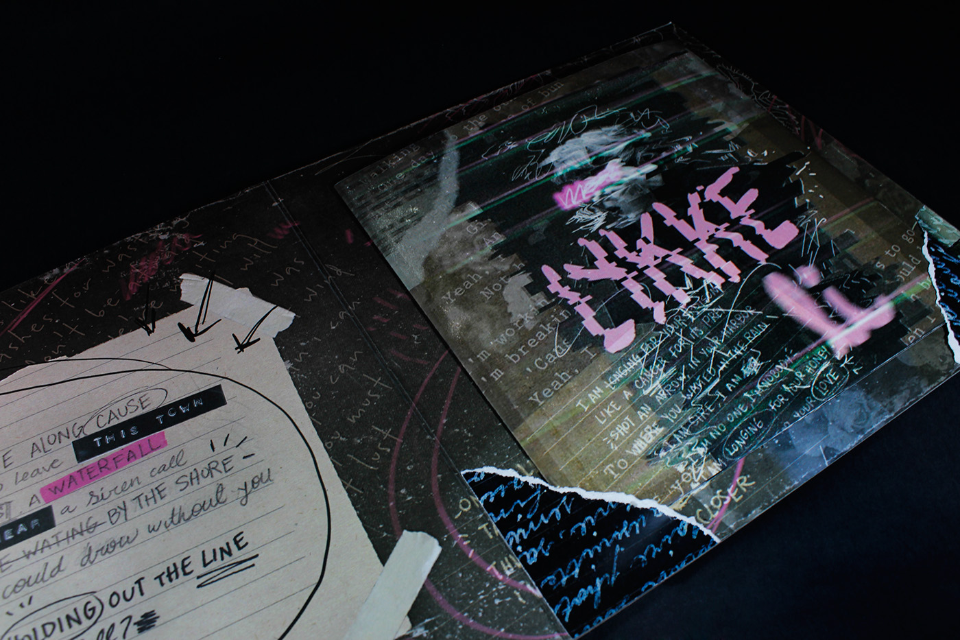 Lana Del Rey Album music Retro vintage indie book cd editorial collage