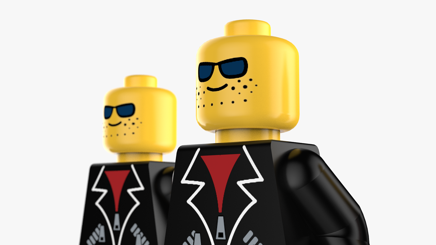 LEGO mafia design kids concept game play keyshot HardSurface toy