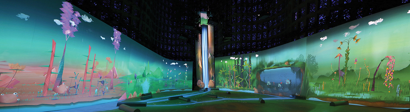 generative interactive installation Sustainability Museum Exhibit OpenFrameworks