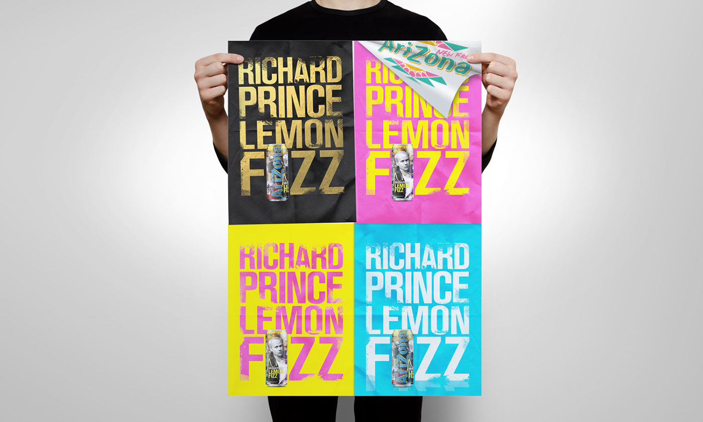 arizona Mpire richard prince Lemon Fizz soda package design  product development print art poster Magazine Ad campaign fine art