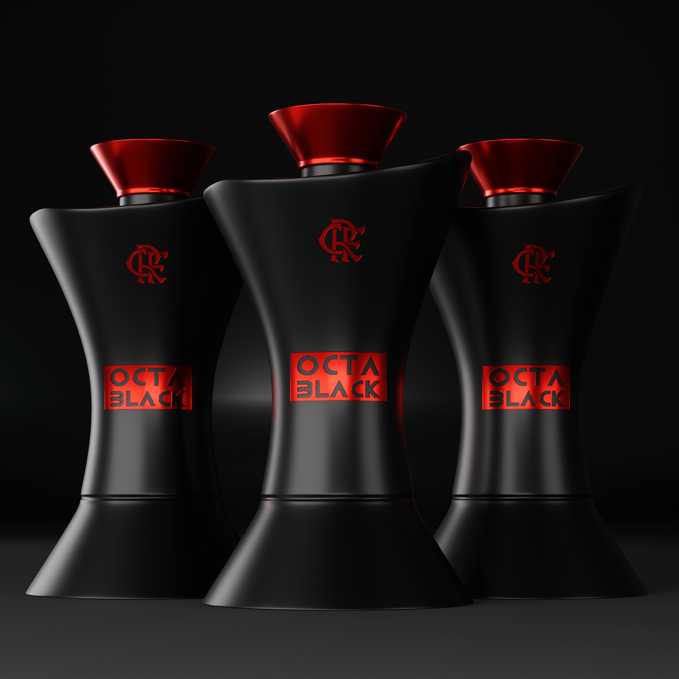 3D blender design de produto design gráfico embalagem flamengo luxcore Packshot perfume