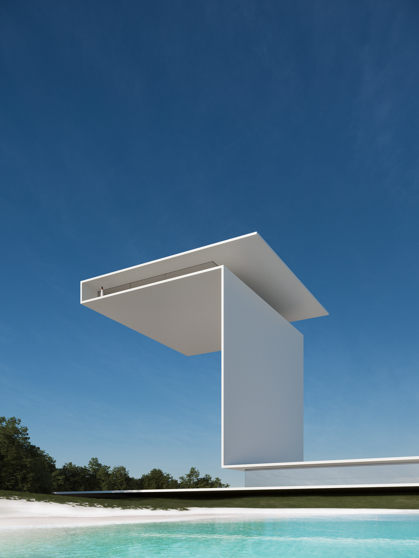 3D 3ds max architecture archviz CGI interior design  minimal Render visualization vray