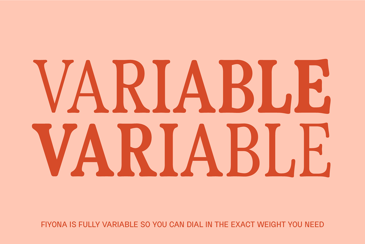 Variable font family