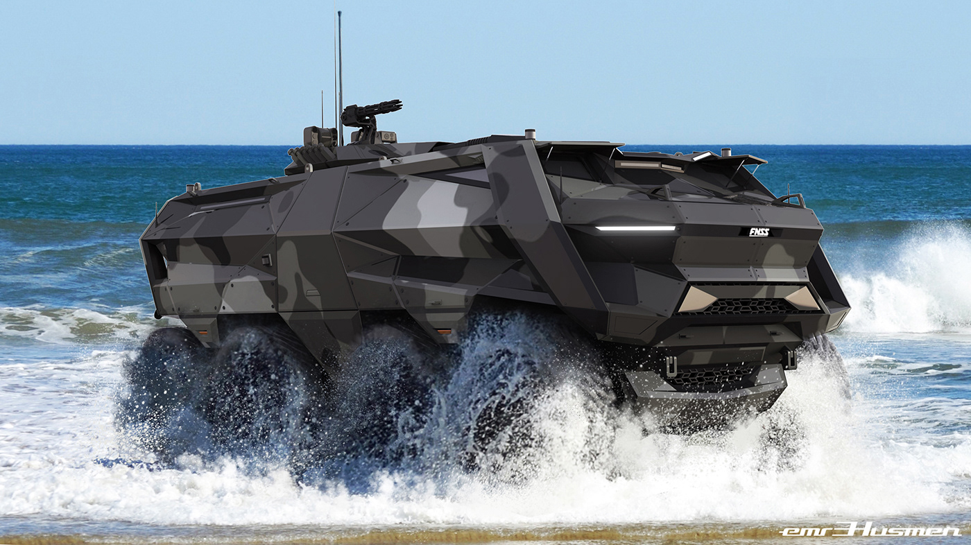 FNSS korgan apc cardesign concept personnelcarrier Military Vehicle emrEHusmen