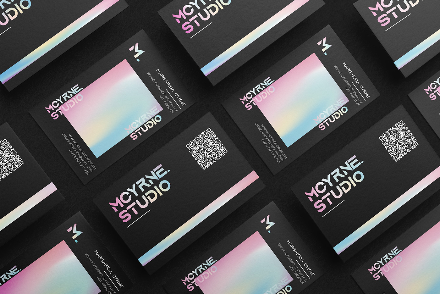 brand branding  businesscard design gradient graphic modern rebranding Stationery