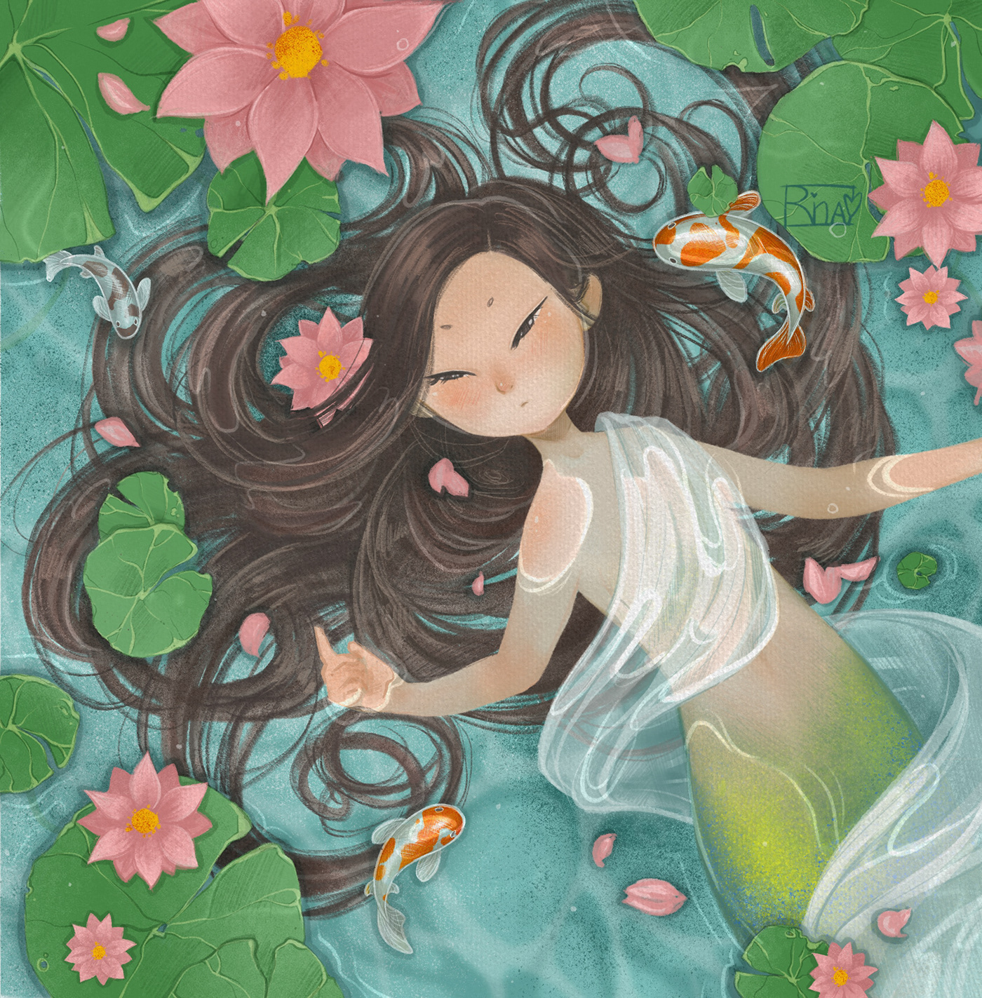 children illustration mermaid book illustration art for children