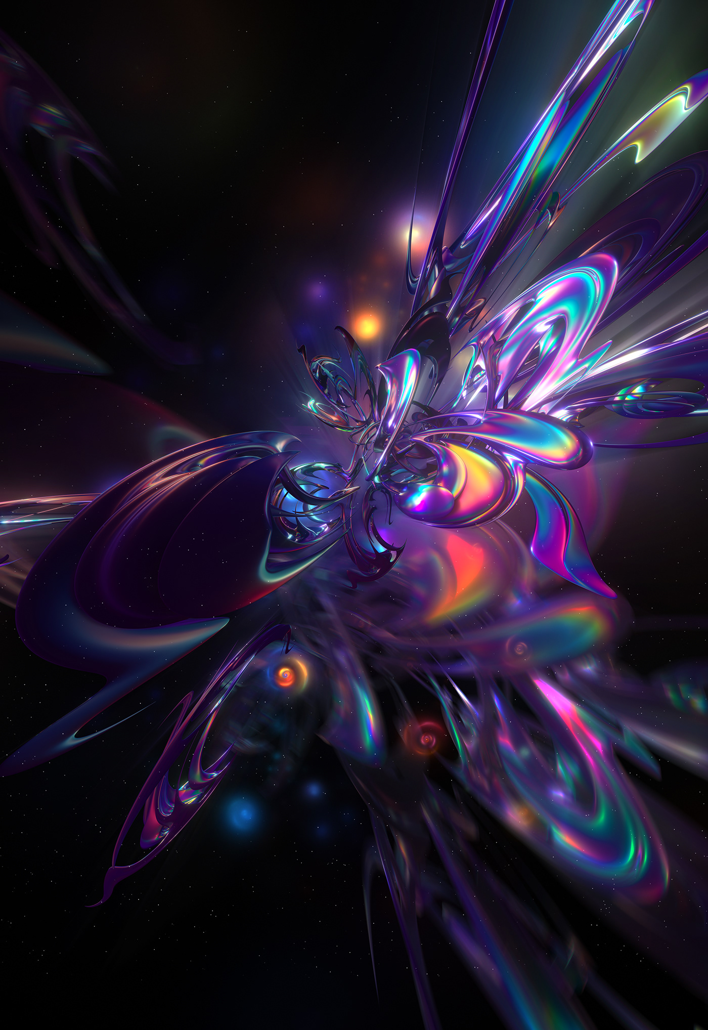 3D abstract Digital Art  ILLUSTRATION  photoshop cinema 4d octane c4d Render psychedelic