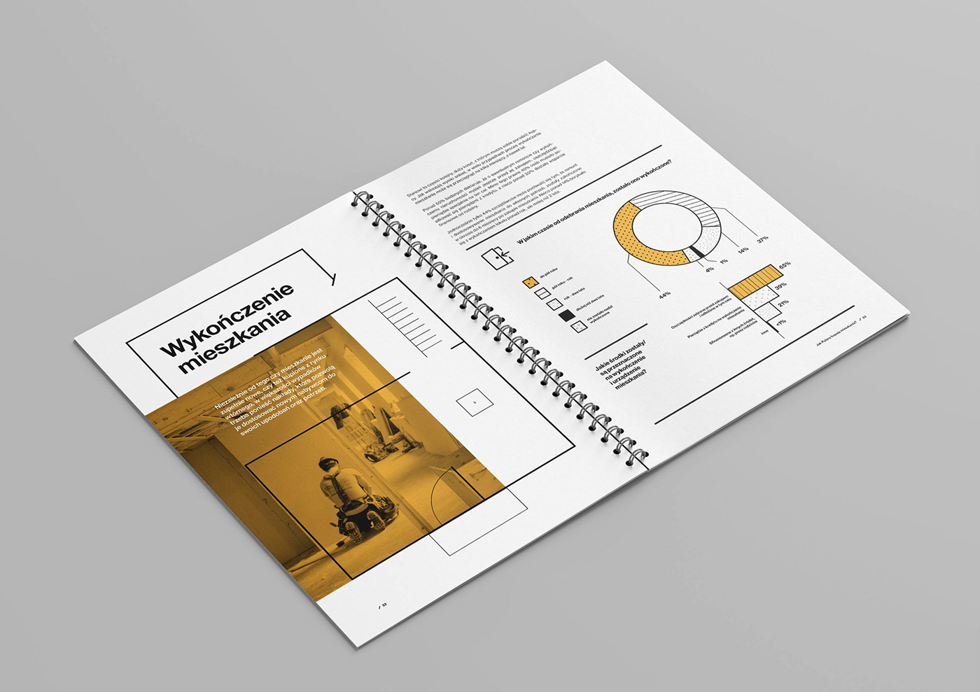 report print design  data visualization brochure real estate marketing   research diagrams typography   poland