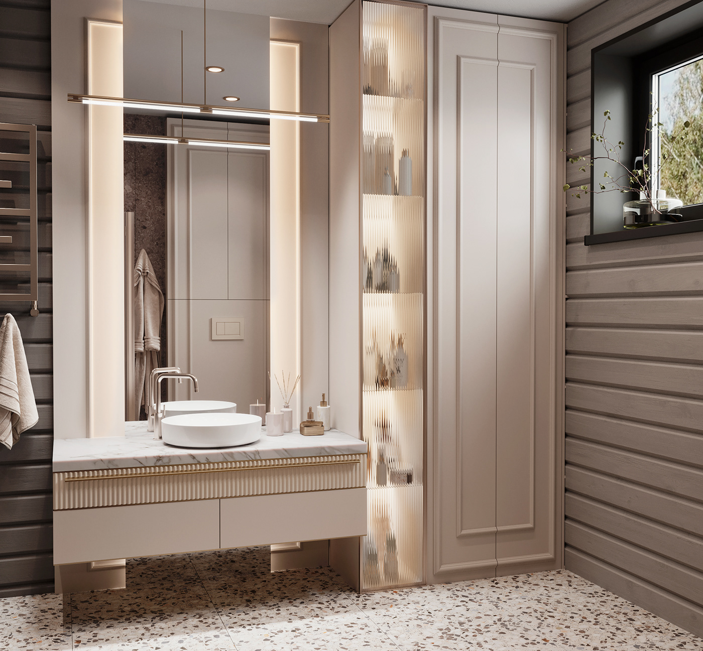 Luxury Design 3ds max visualization bathroom design Interior luxury interior bathroom interior design  Luxury bathroom wooden house