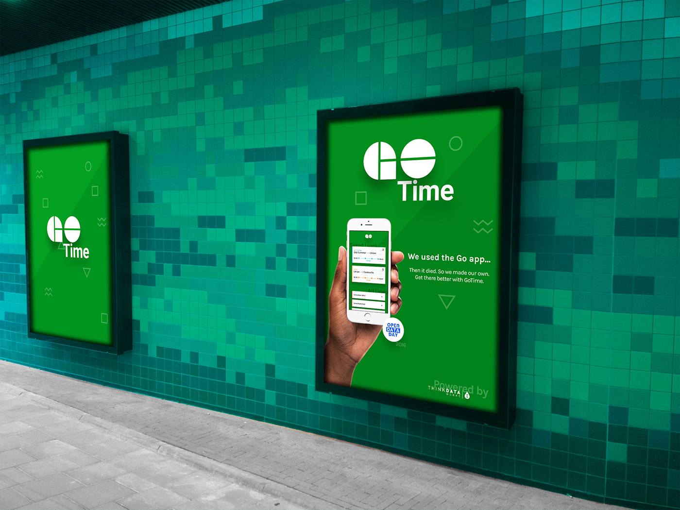 Advertising  app design go gotrain subway Toronto train Transit ttc
