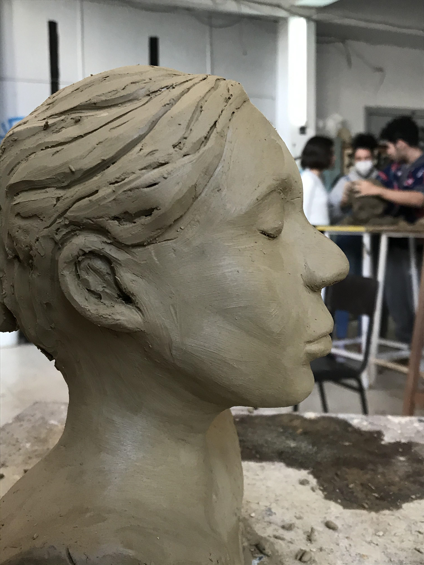face modelages sculpture