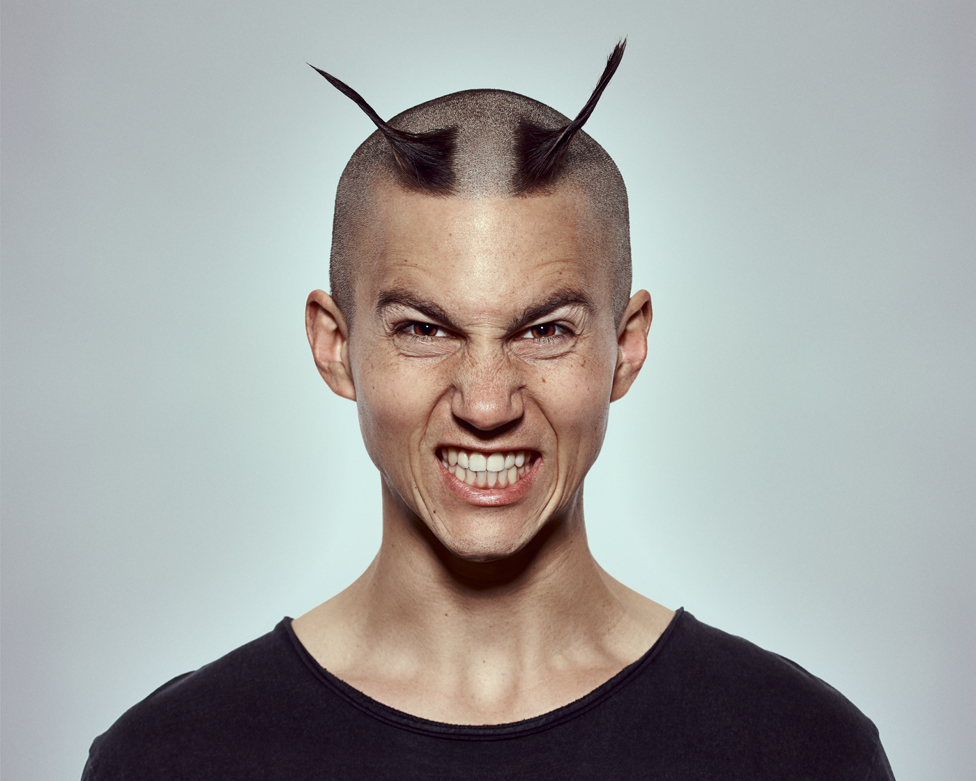 portrait actor Celebrity Agentur Adam vox grithackenberg postproduction haircut bald head tim oliver schultz